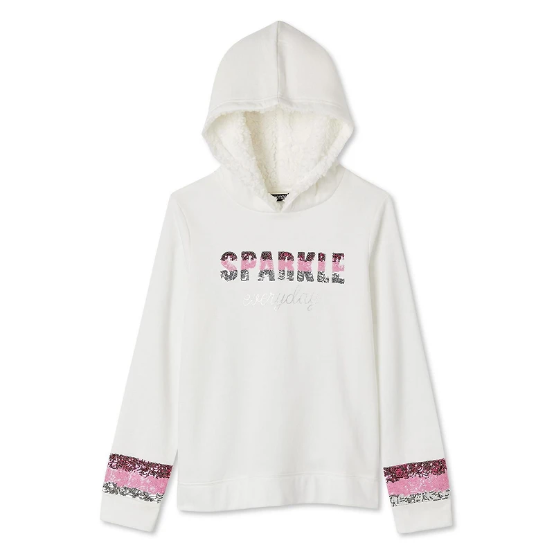 Haut à capuchon doublé de molleton sherpa brossé George pour filles