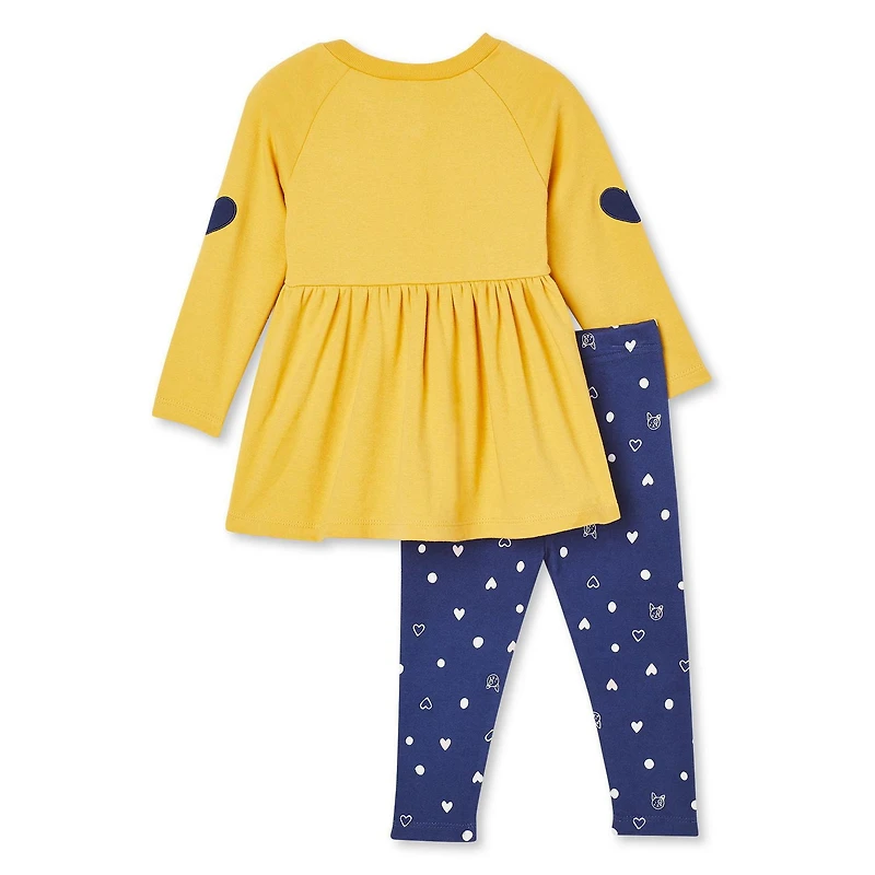 LOVE Ellen DeGeneres Baby Girls' Tunic and Legging 2-Piece Set