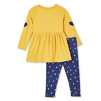 LOVE Ellen DeGeneres Baby Girls' Tunic and Legging 2-Piece Set