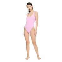 No Boundaries Women's Scoop Neckline Swimsuit