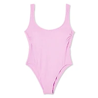 No Boundaries Women's Scoop Neckline Swimsuit