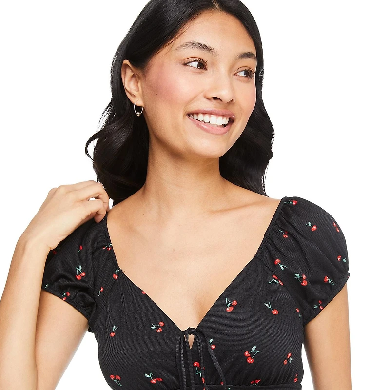 No Boundaries Women's Babydoll Dress, Sizes XS-XXL