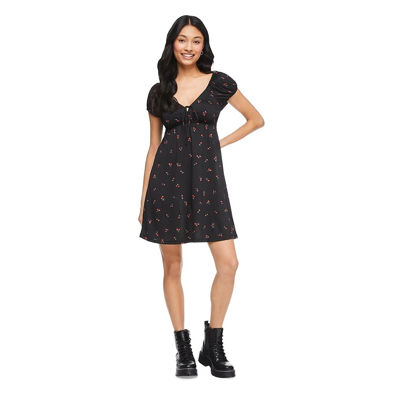No Boundaries Women's Babydoll Dress, Sizes XS-XXL