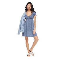 No Boundaries Women's Babydoll Dress, Sizes XS-XXL