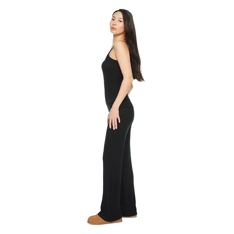 No Boundaries Women's Rib Cami Pajama 2-Piece Set