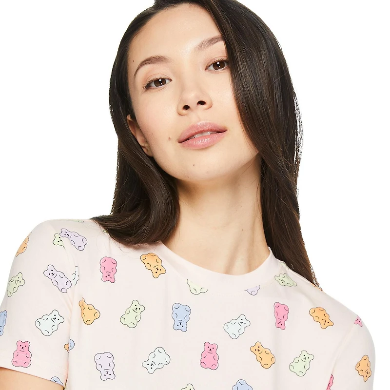 No Boundaries Women's Sleep Short 2-Piece Set