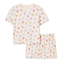 No Boundaries Women's Sleep Short 2-Piece Set