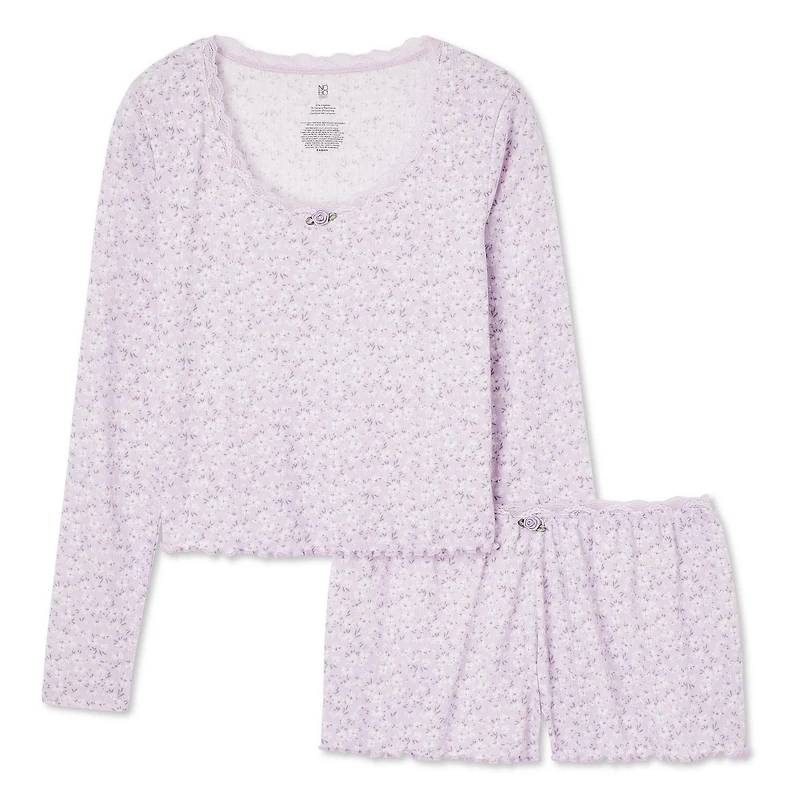No Boundaries Women's Pajama 2-Piece Set