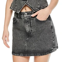 No Boundaries Women's Denim Skirt