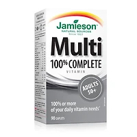 Jamieson 100% Complete Multivitamin Caplets for Adults 50+
