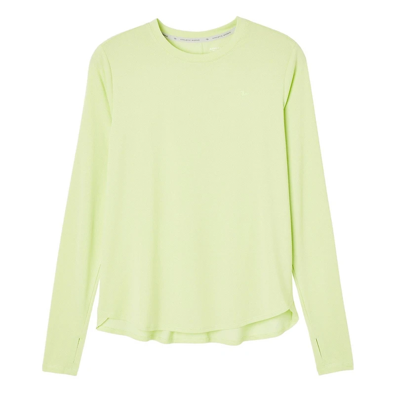 T-shirt à manches longues Athletic Works pour femmes