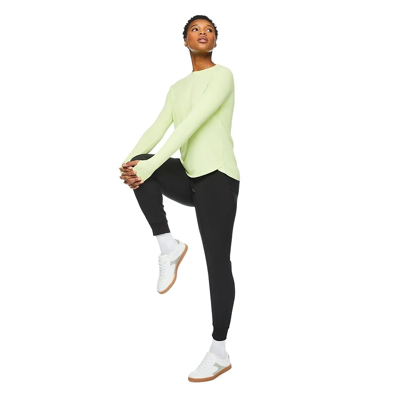 Jogger tissé avec revers côtelés Athletic Works pour femmes Tailles TP–TTG