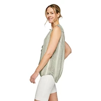 Iyla Women's Sleeveless Peasant Top