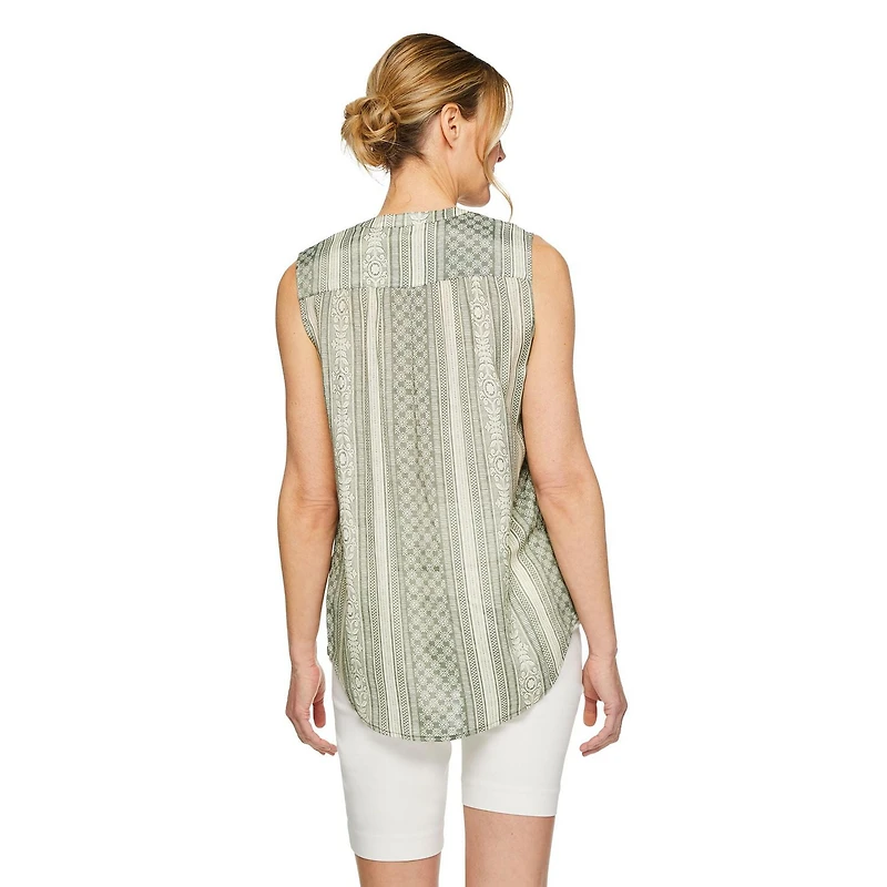 Iyla Women's Sleeveless Peasant Top