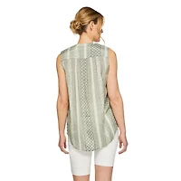 Iyla Women's Sleeveless Peasant Top