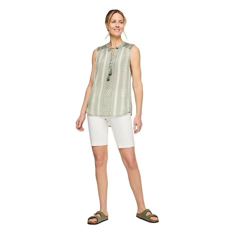 Iyla Women's Sleeveless Peasant Top