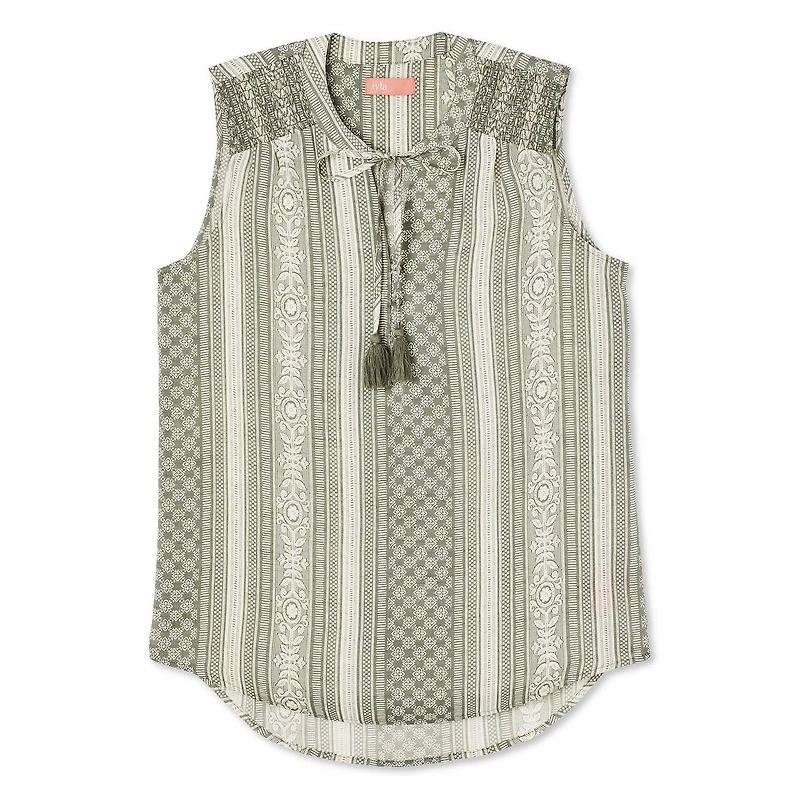 Iyla Women's Sleeveless Peasant Top