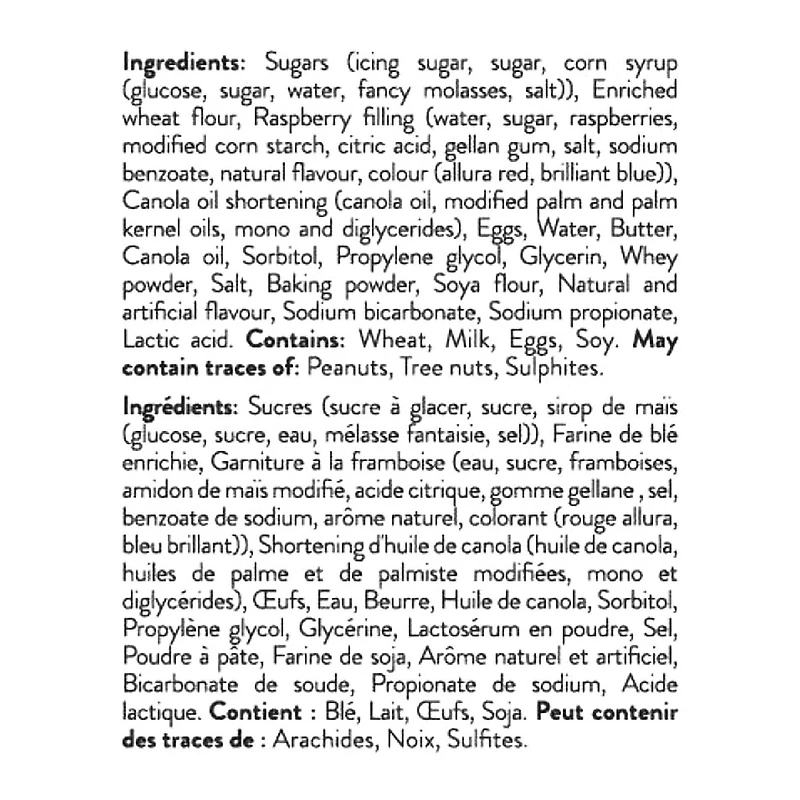 Roulés suisses aux framboises et à la crème Quinn’s 6 morceaux, 400 g
