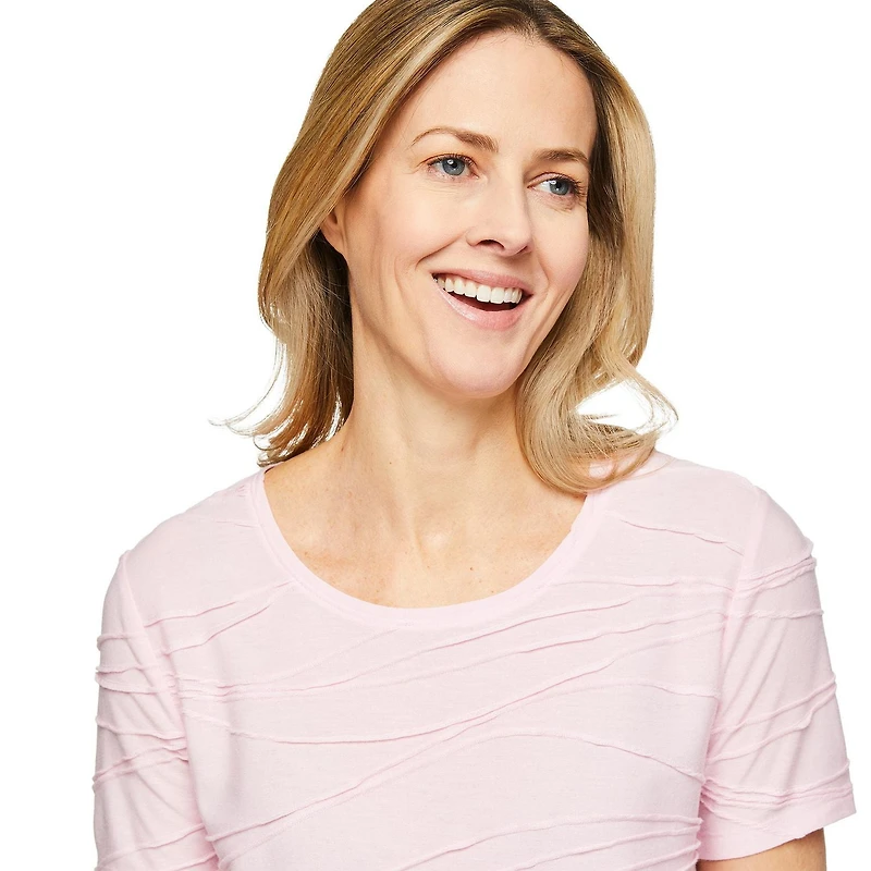 T-shirt à motif ondulé Iyla pour femmes Tailles P-TTG