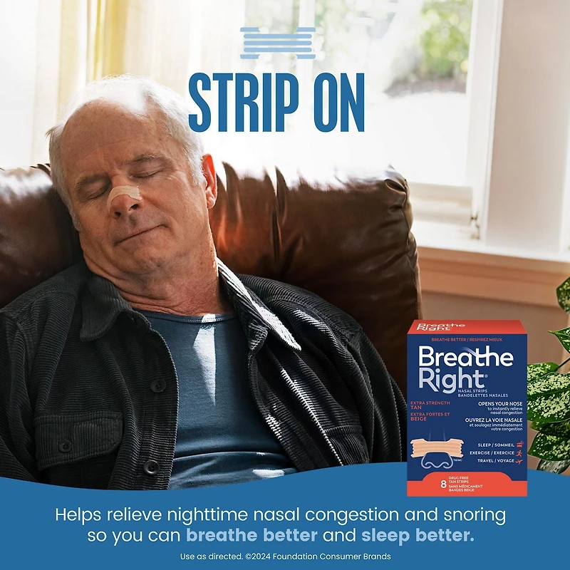 Breathe Right Bandelettes Nasales Extra Beige