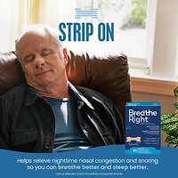 Breathe Right grandes bandelettes nasales Beige | Soulage instantanément la congestion nasale | Sans Médicament 30 Grandes Bandelettes Beiges