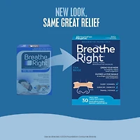 Breathe Right Nasal Strips, Large Tan | Instantly relieves nasal congestion | Drug Free, 30 Large Tan Strips