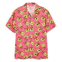Chemise de vacances Bob l’éponge Nickelodéon pour hommes Tailles P-TG