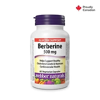 Webber Naturals Berberine 500 mg, 60 Vegetarian Capsules
