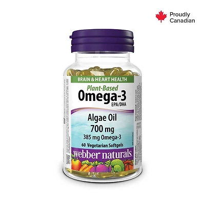 Webber Naturals Plant-Based Omega-3 Algae Oil 700 mg