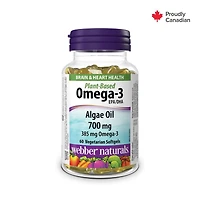 Webber Naturals Plant-Based Omega-3 Algae Oil 700 mg