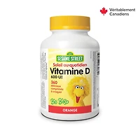 Vitamine D3 600 UI ORANGE 360 comprimés à croquer
