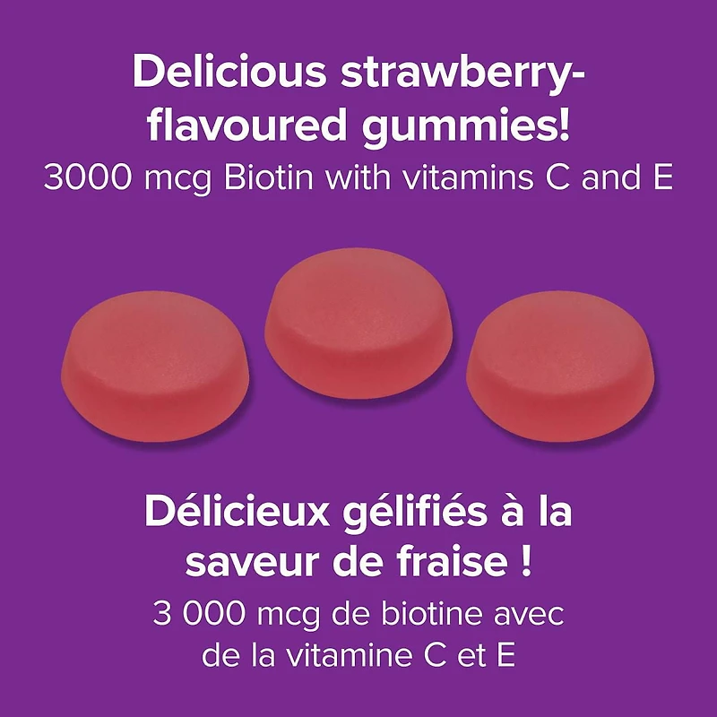 Webber Naturals Hair Skin Nails Gummies Strawberry