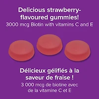 Webber Naturals Hair Skin Nails Gummies Strawberry