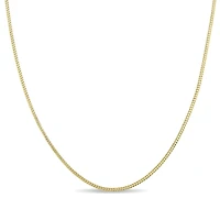 Collier Asteria à mailles Franco pour homme en or jaune 10K, 20 po