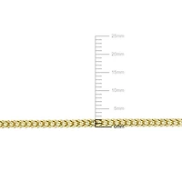 Collier Asteria à mailles Franco pour homme en or jaune 10K, 20 po