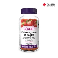 Webber Naturals Hair Skin Nails Gummies Strawberry