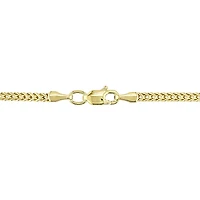 Collier Asteria à mailles Franco pour homme en or jaune 10K, 20 po