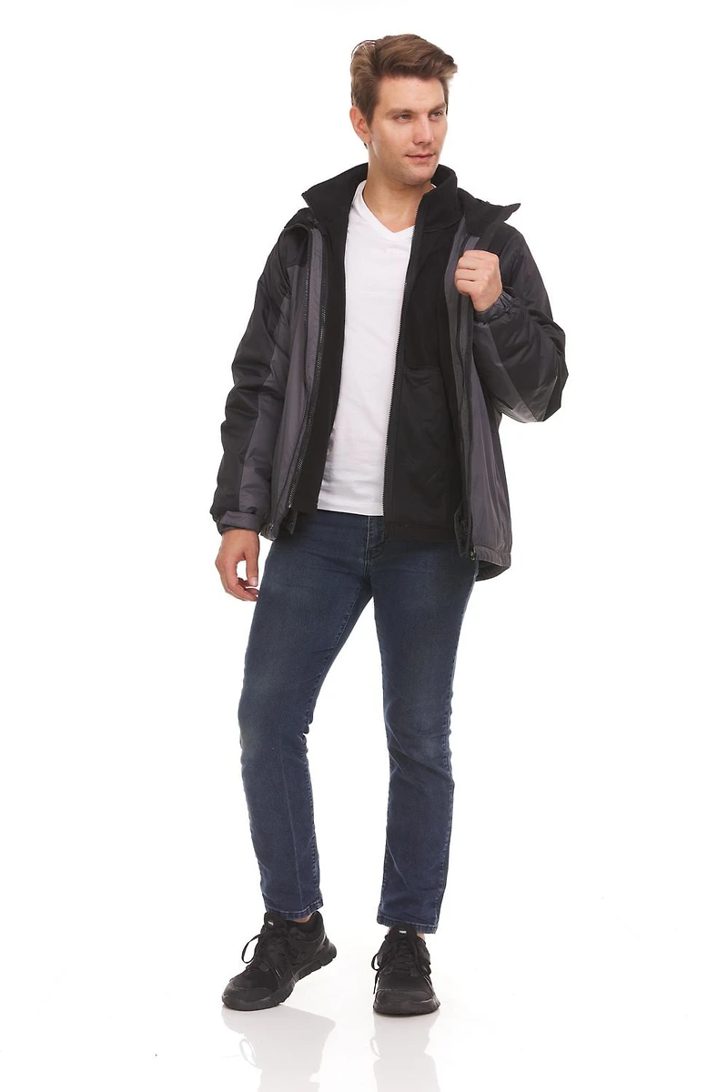 Swiss Tech Men's 3-in-1 Systems Hooded Jacket