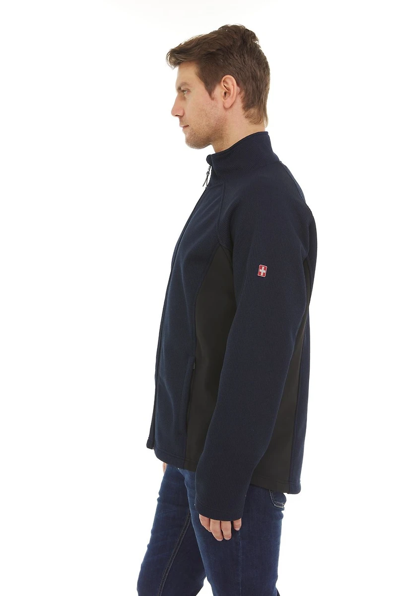 Swiss Tech Men's Sweater Knit Jacket