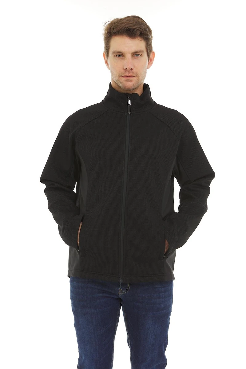 Swiss Tech Men's Sweater Knit Jacket