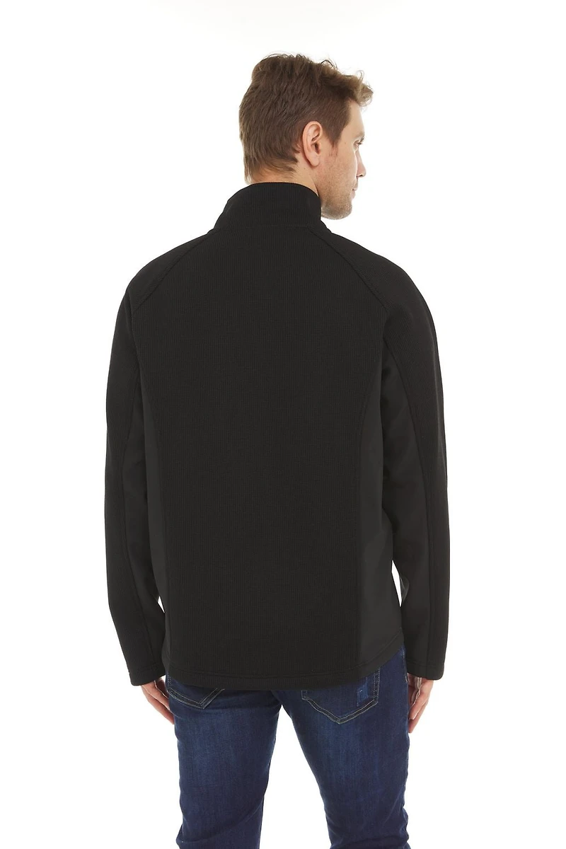 Swiss Tech Men's Sweater Knit Jacket