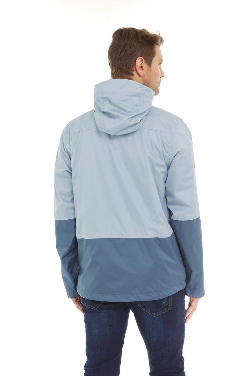 Swiss Tech Men's Hooded Waterproof Rain Jacket