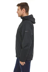 Swiss Tech Men's Hooded Waterproof Rain Jacket