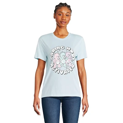 T-shirt coupe garçonne à encolure ras du cou Câlinours pour femmes Tailles TP–TG