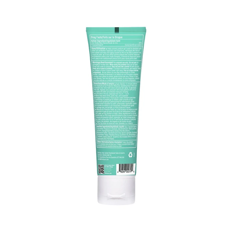 Think Kids Sunscreen SPF 50+, 3oz, Mineral Based Sunscreen, 89ml