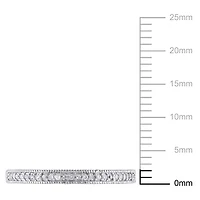 Jonc de mariage Miabella avec 0.10 carat de diamant en or blanc 10k