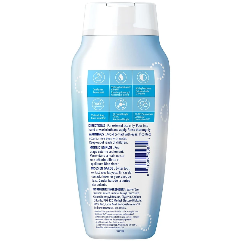 Vagisil Non Parfumé Nettoyant Intime Quotident