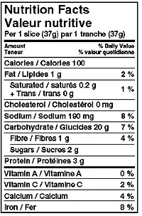 Natural Bakery Canadian Rye, 900 g