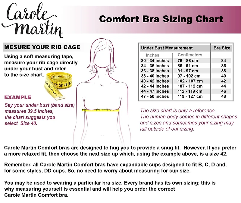 Carole Martin Wire Free Cotton Comfort Bra