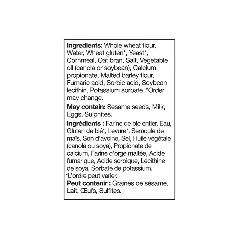 Bagels 100 % blé entier WW™ Emb. de 6; 378 g